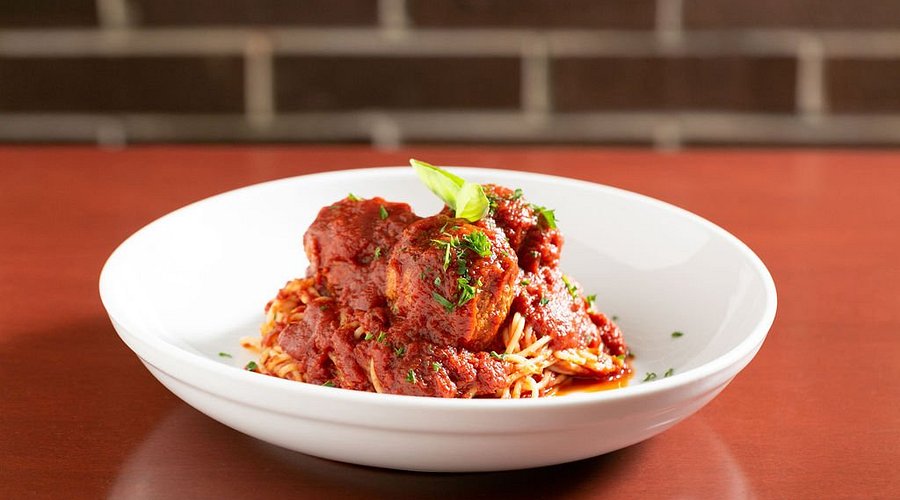 Lombardo’s Italian American Restaurant signature dishes Lombardo's Famous Veal ParmigianaBaked LasagnaSpaghetti with Meatballs